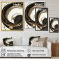 Gold Glamour Circle Wall Art