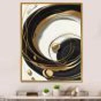 Gold Glamour Circle Wall Art