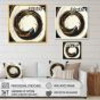 Gold Glamour Circle 1 Wall Art