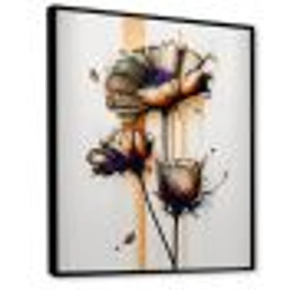 Daisy Flower On Abstract Fusion I Wall Art