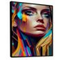 Vibrant Creative Woman Portrait VI Wall Art