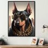 Doberman Gangster NYC I Wall Art