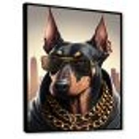 Doberman Gangster NYC I Wall Art