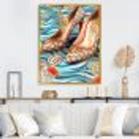 Retro Art Deco High Heel Shoe IV Wall