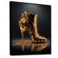 Golden Mechanic High Heel Wall Art