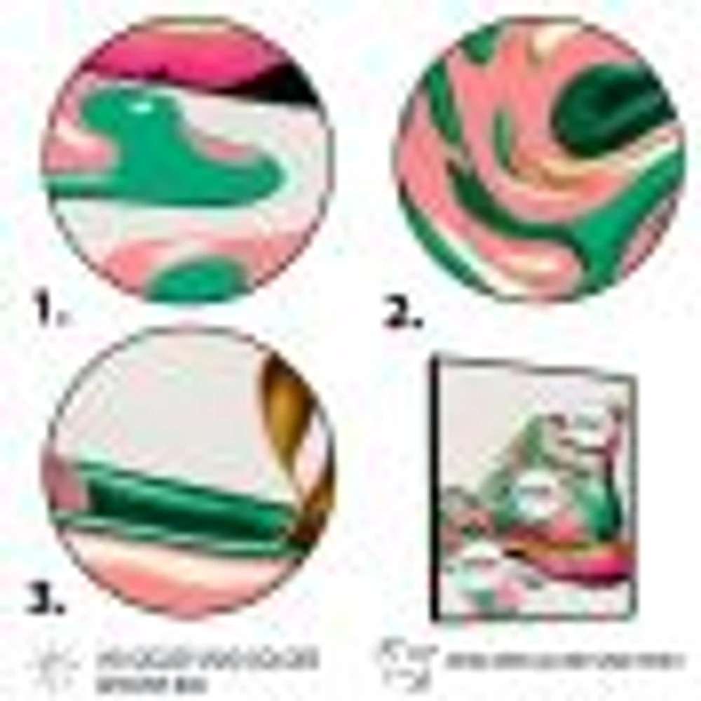 Pink And Green Art Deco Army Shoes Wall