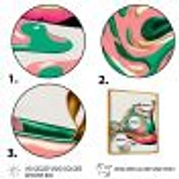 Pink And Green Art Deco Army Shoes Wall