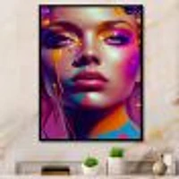 Liquid Ink Woman Portrait I Wall Art