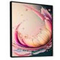 Multicolor Liquid Ink Tulip Flowers IV Wall Art