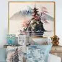 Japanese Landscape Watercolor I Wall Art