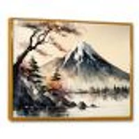 Japanese Landscape Watercolor Wall Art