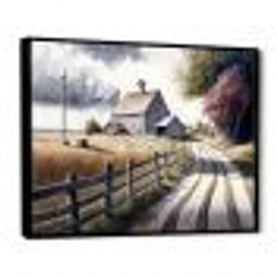 Calm Red Barn Spring VII Wall Art