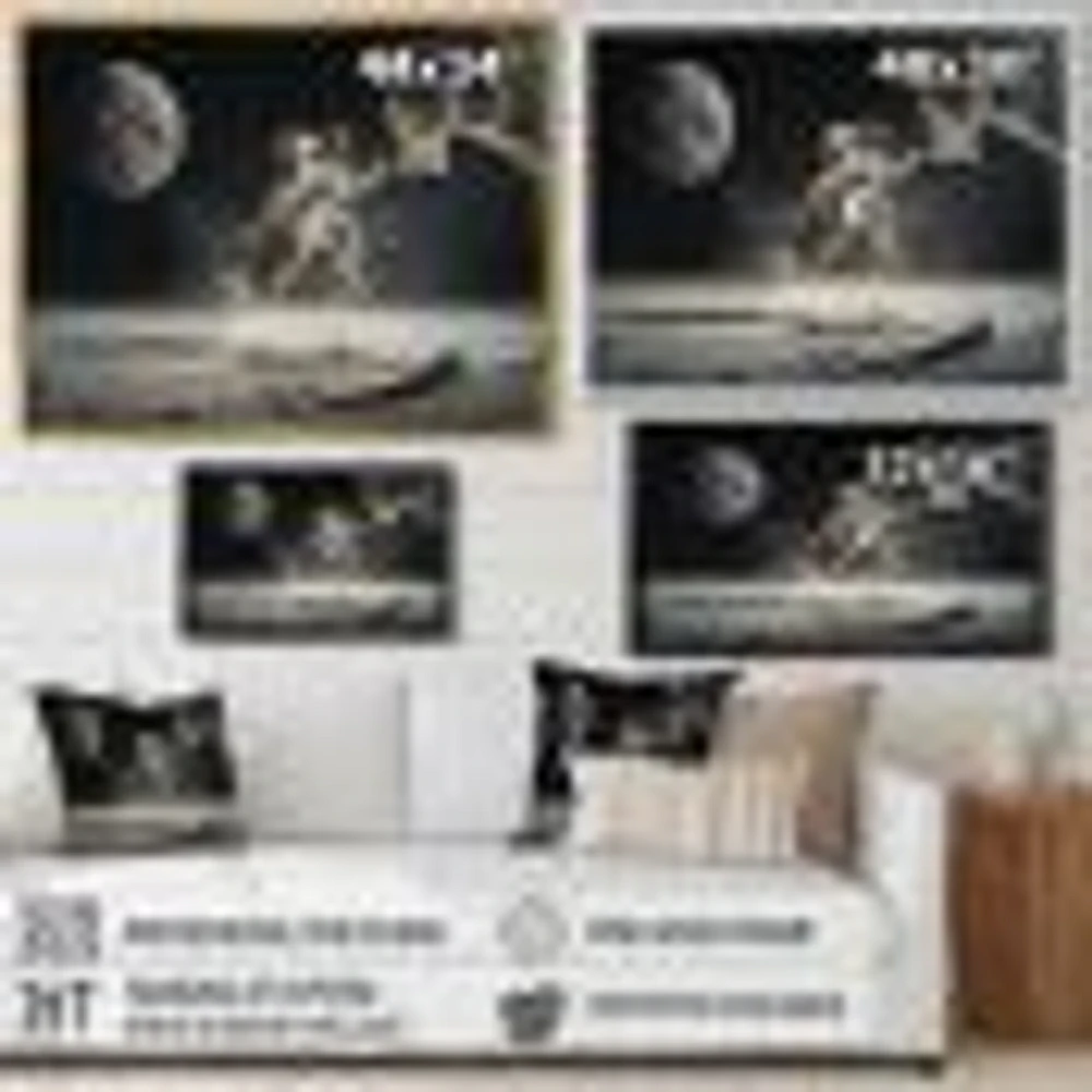 Easy Point On The Moon I Wall Art