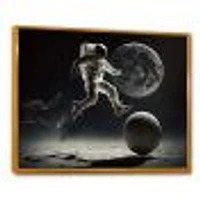 Soccer On The Moon Wall Art