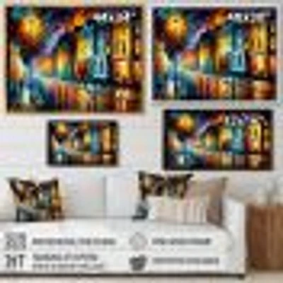 Colorful City Vibrant Radiant Wall Art