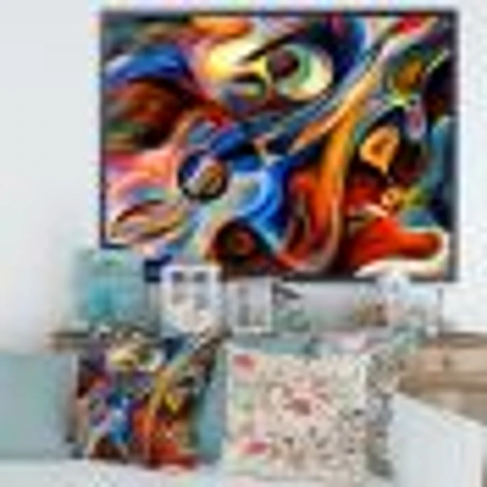 Abstract Music and Rhythm  Canvas Art Print