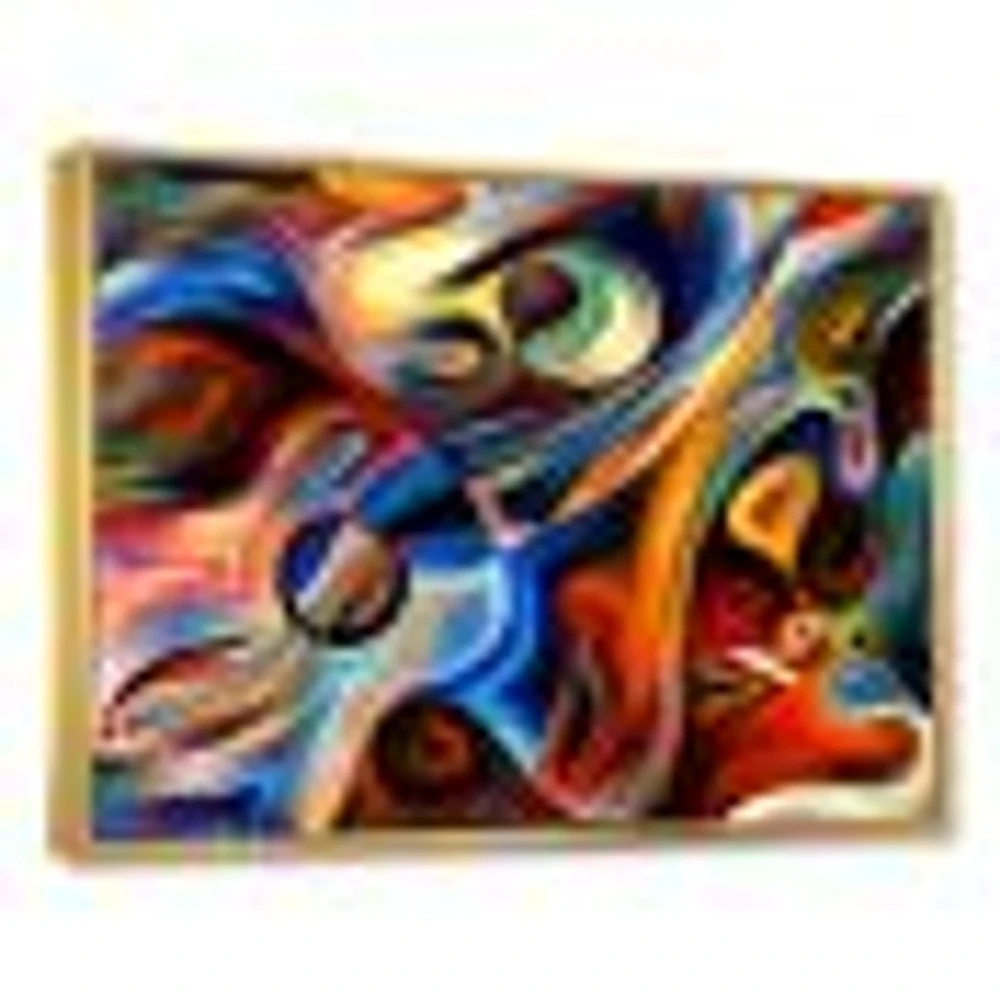 Abstract Music and Rhythm  Canvas Art Print