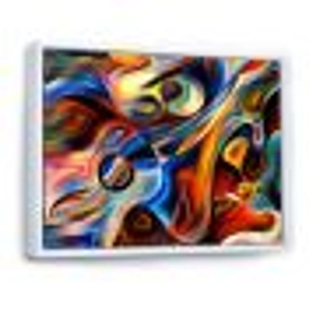 Abstract Music and Rhythm  Canvas Art Print