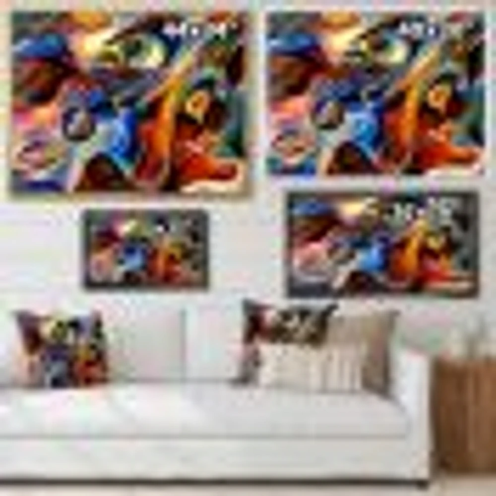 Abstract Music and Rhythm  Canvas Art Print