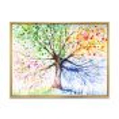 Four Seasons Tree  Canvas Art Print