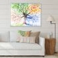 Four Seasons Tree  Canvas Art Print