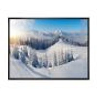 Toile « Winter Mountains Panorama