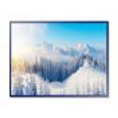 Winter Mountains Panorama  Wall Art