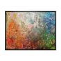 Board Stained Abstract Art  Canvas Print