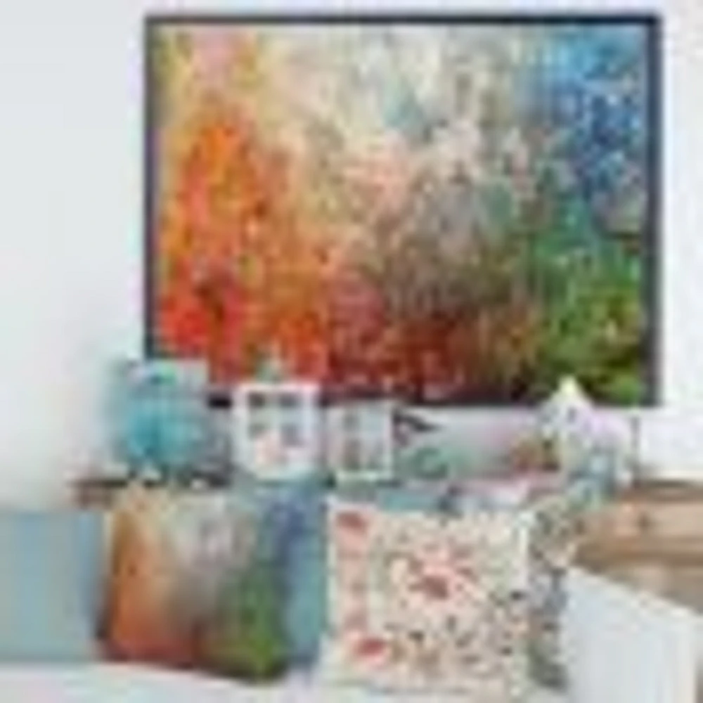 Board Stained Abstract Art  Canvas Print