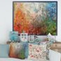 Board Stained Abstract Art  Canvas Print