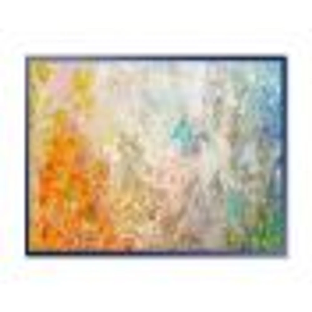 Board Stained Abstract Art  Canvas Print