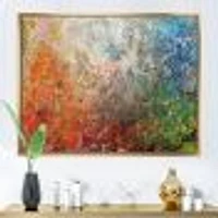 Toile imprimée « Board Stained Abstract Art »