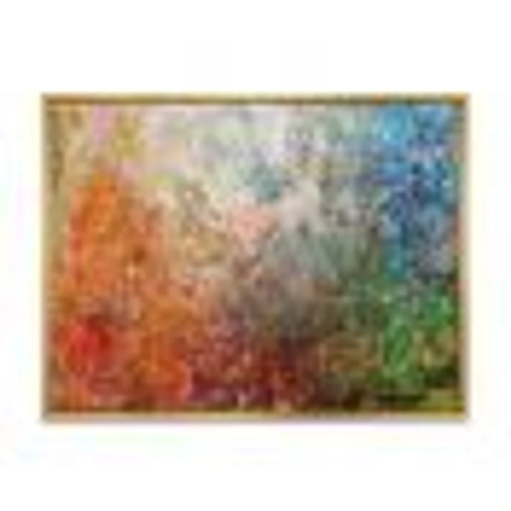 Board Stained Abstract Art  Canvas Print