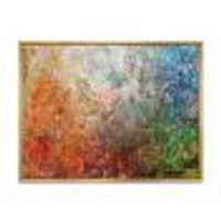 Board Stained Abstract Art  Canvas Print