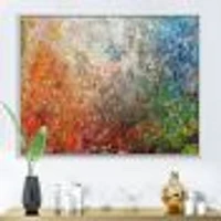 Board Stained Abstract Art  Canvas Print