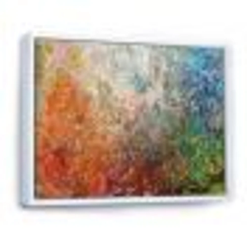 Board Stained Abstract Art  Canvas Print