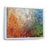 Board Stained Abstract Art  Canvas Print