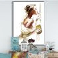 Fashion Woman  Canvas Wall Art Print