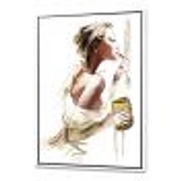 Fashion Woman  Canvas Wall Art Print