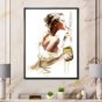 Fashion Woman  Canvas Wall Art Print