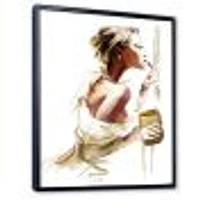 Fashion Woman  Canvas Wall Art Print