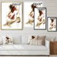 Fashion Woman  Canvas Wall Art Print