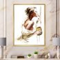 Fashion Woman  Canvas Wall Art Print