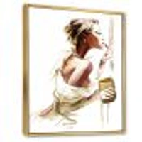 Fashion Woman  Canvas Wall Art Print