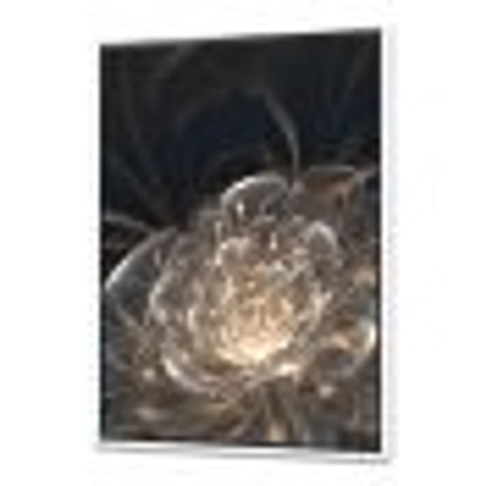 Toile imprimée « Fractal Flower with Golden Rays »