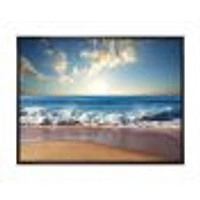 Sea Sunset  Canvas Art Print