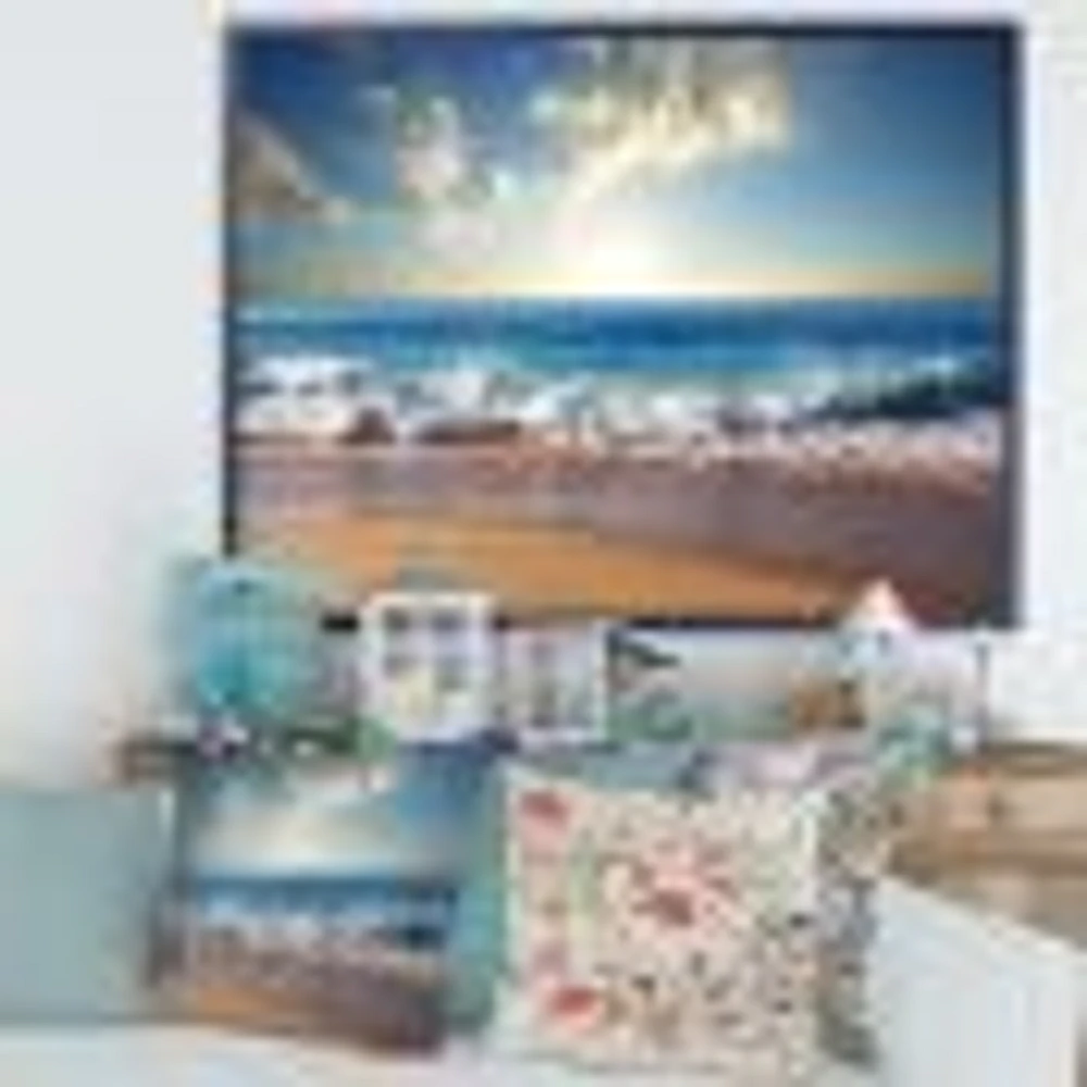 Sea Sunset  Canvas Art Print