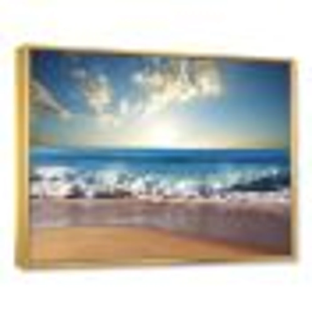 Sea Sunset  Canvas Art Print