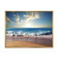 Sea Sunset  Canvas Art Print