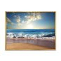 Sea Sunset  Canvas Art Print